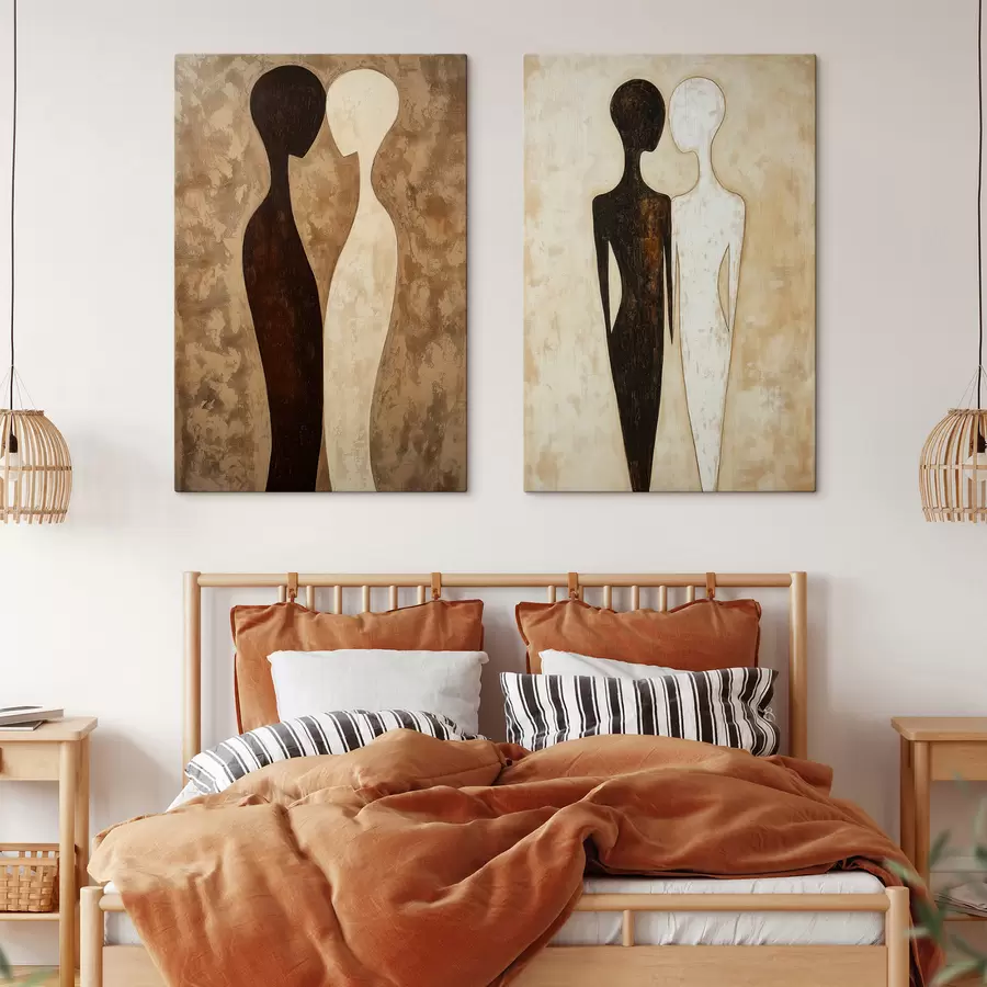  Schilderijen Abstracte silhouetten m31082