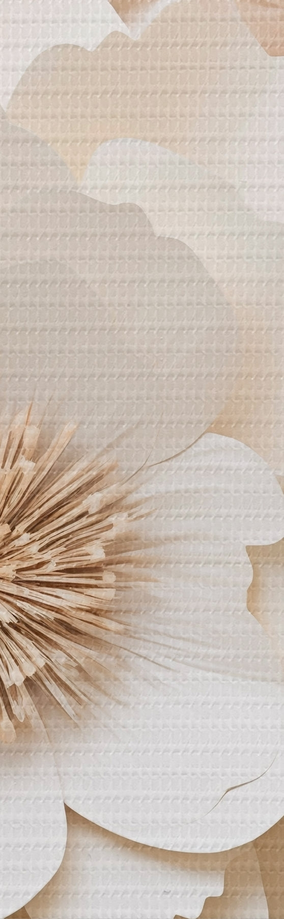  Schilderijen 3D-gipsreliëf met witte bloemen s51096