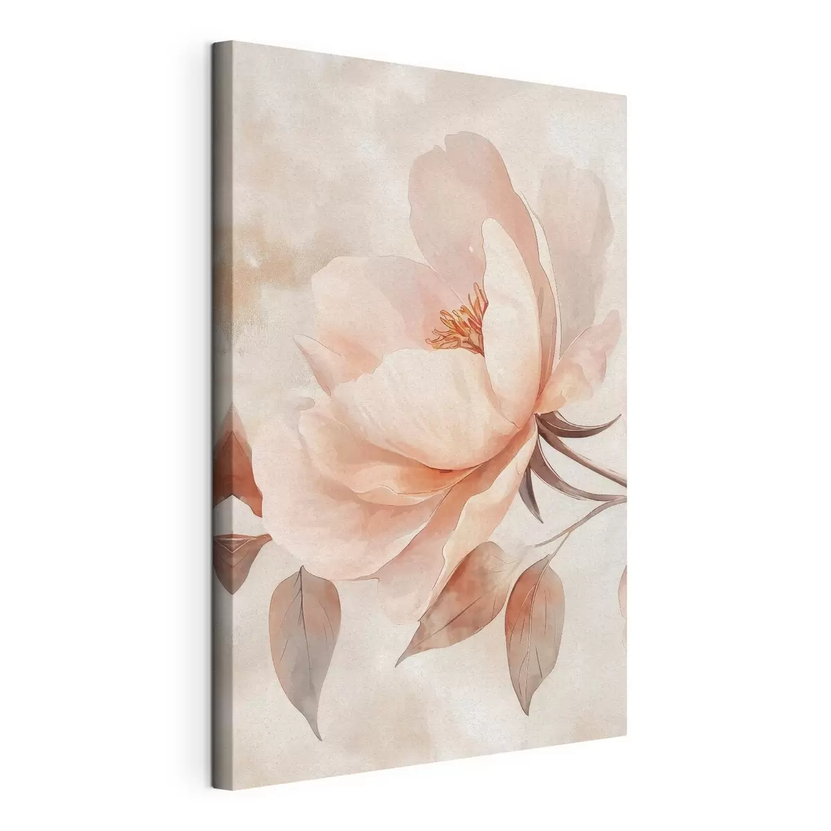  Schilderijen Roze-beige bloem in aquarelstijl s51098