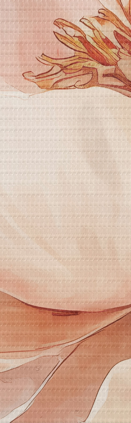  Schilderijen Roze-beige bloem in aquarelstijl s51098