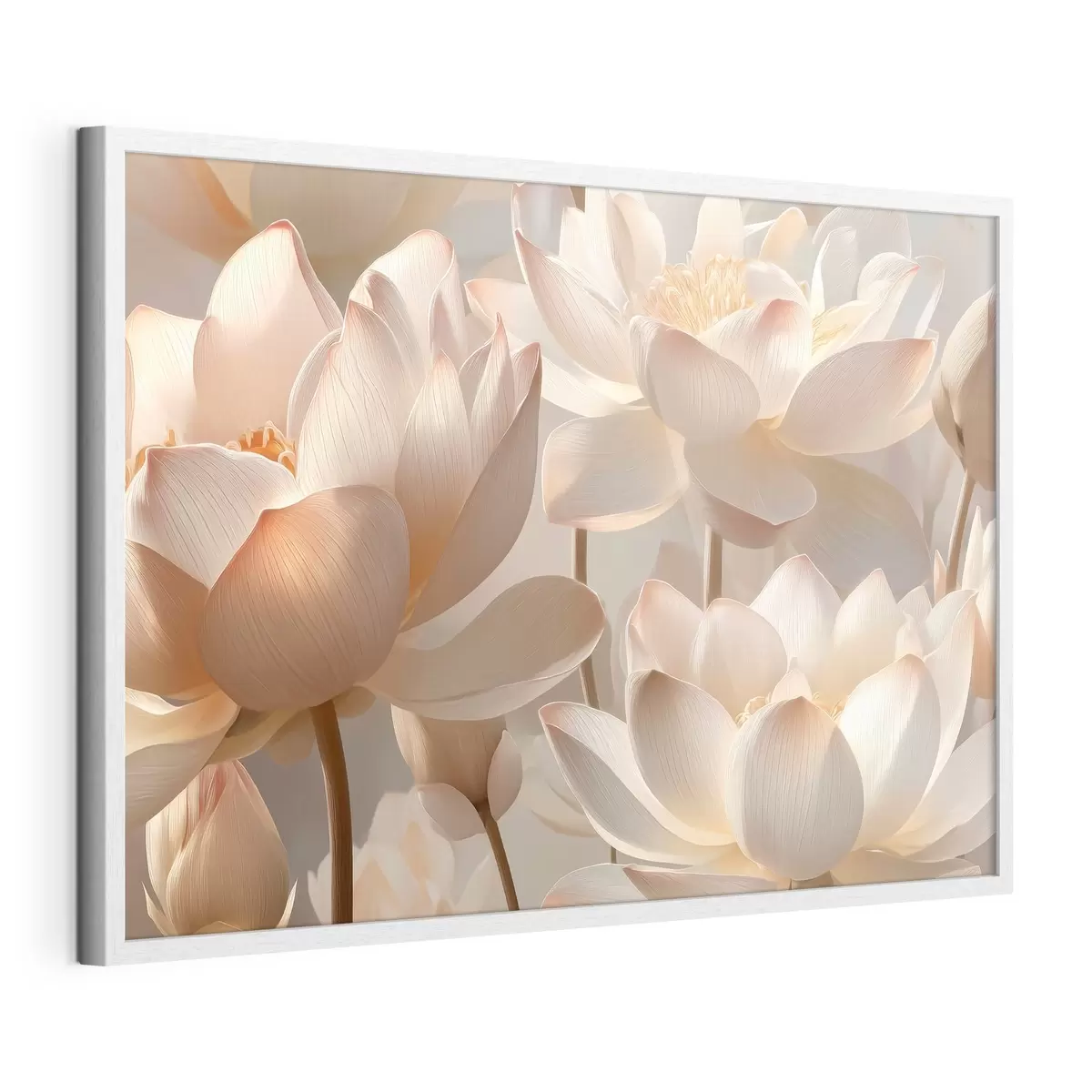 Poster Verfijnde waterlelies en lotusbloemen f51092