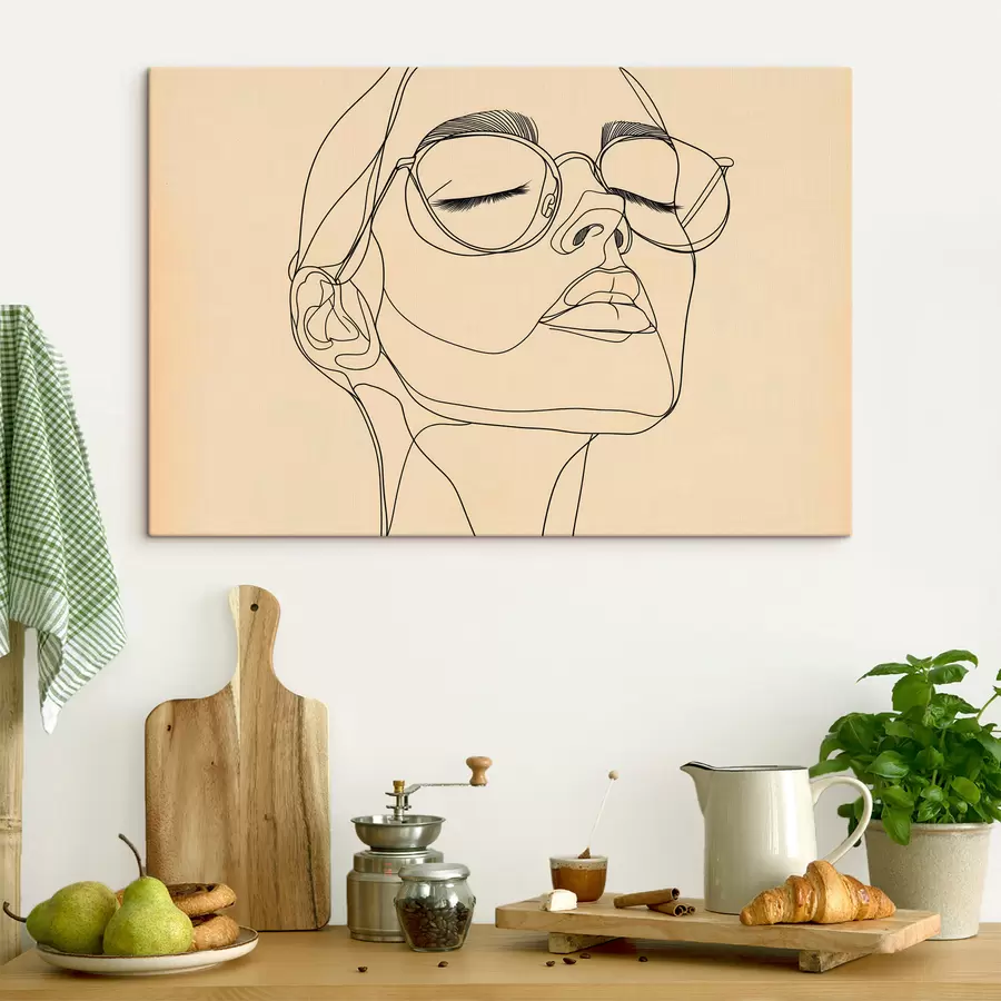  Schilderijen Lineair portret van een vrouw s51145