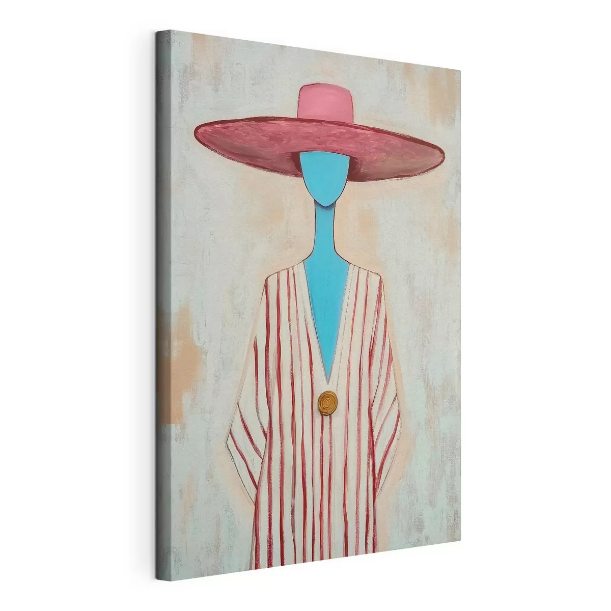  Schilderijen Schilderij met een abstracte vrouwenfiguur s51152