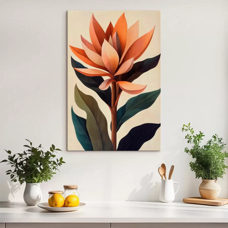  Schilderijen Abstracte bloem s51155
