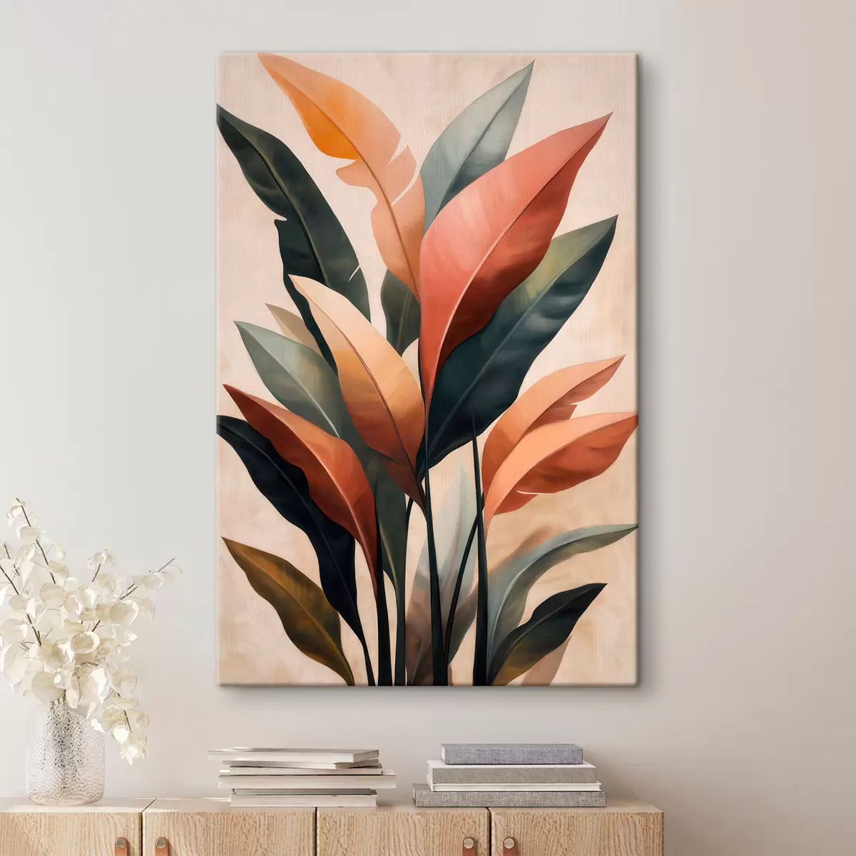  Schilderijen Abstracte bladeren s51156