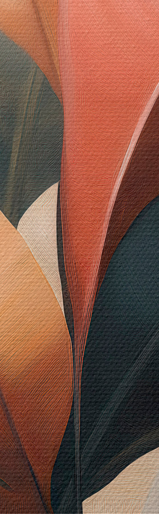  Schilderijen Abstracte bladeren s51156