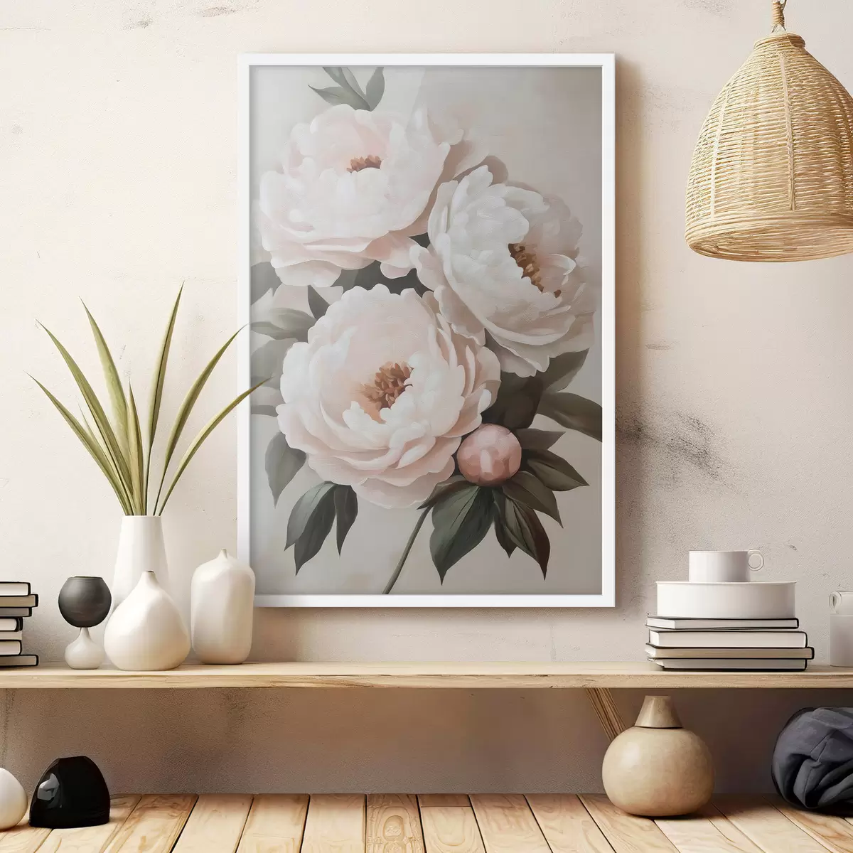 Poster Pioenrozen f51154