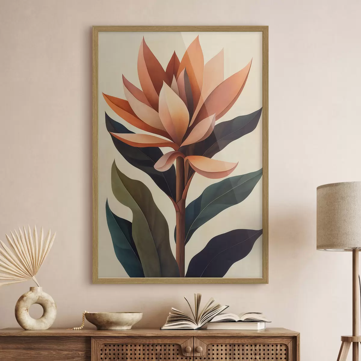 Poster Abstracte bloem f51155