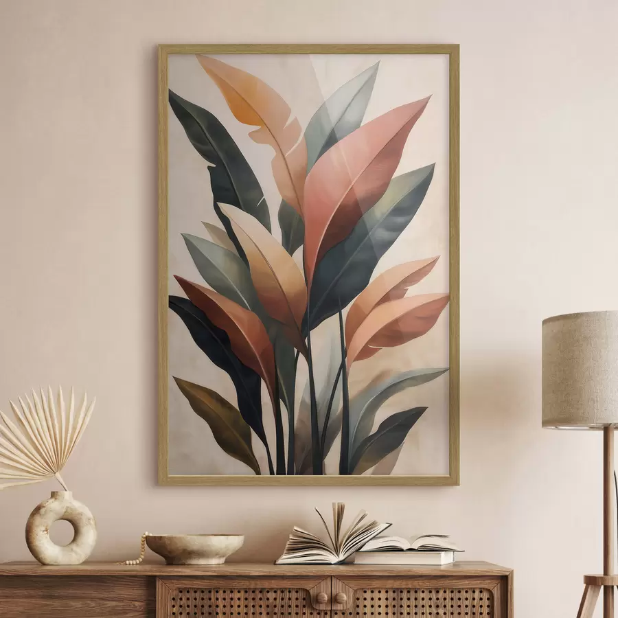 Fotobehang Abstracte bladeren f51156