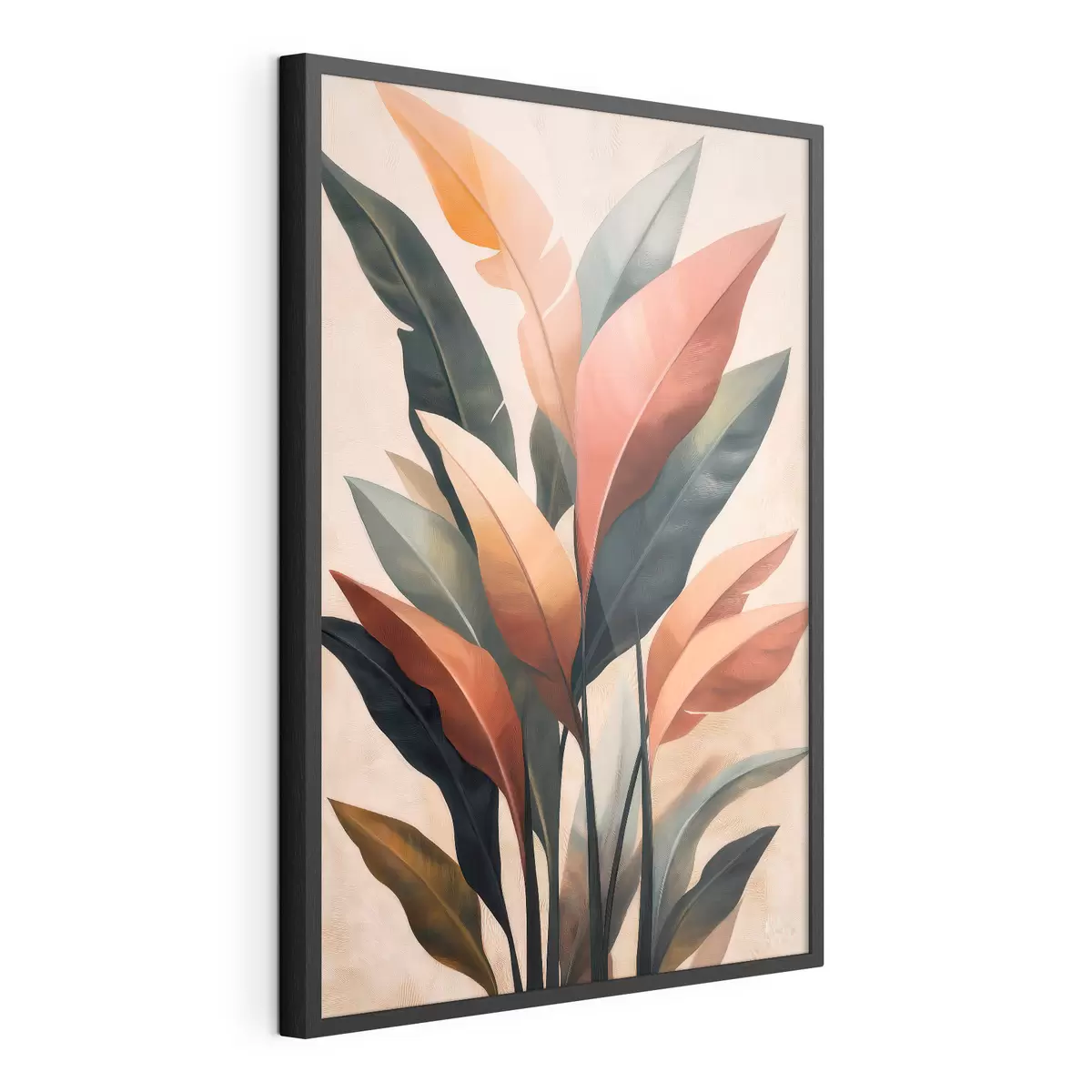 Poster Abstracte bladeren f51156