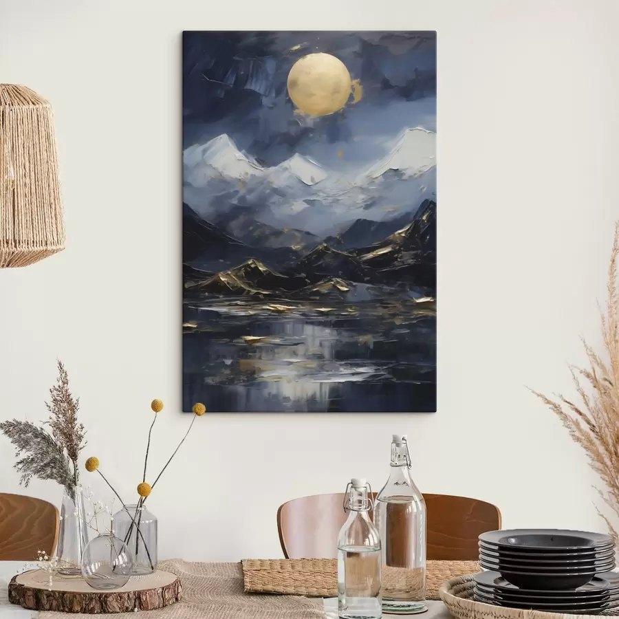  Schilderijen Berglandschap, naar een schilderij s51164