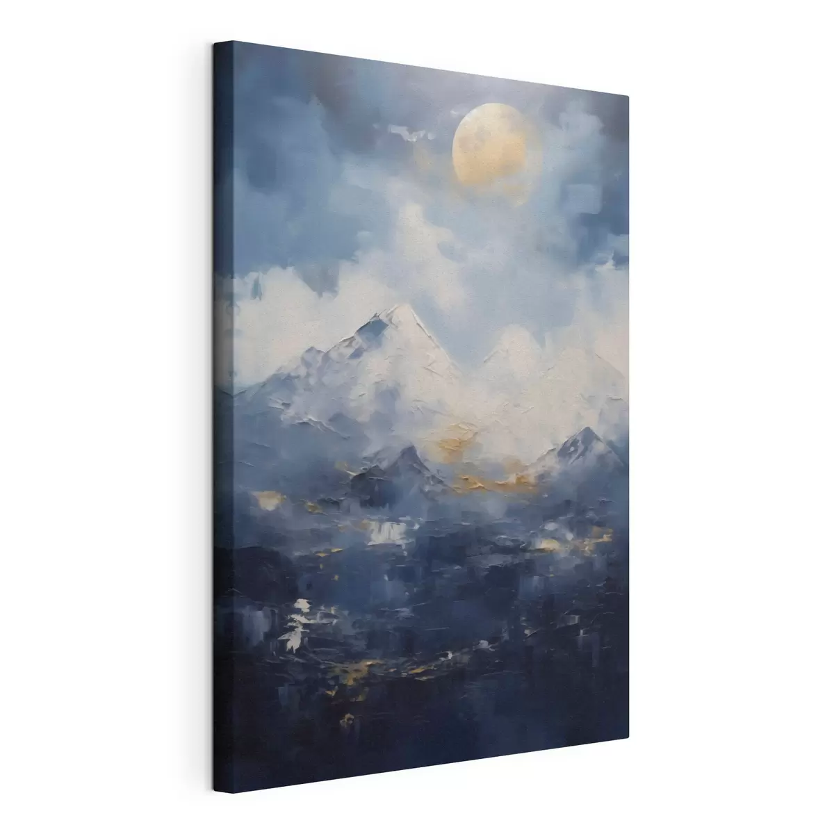  Schilderijen Nachtelijk berglandschap, naar een schilderij s51165