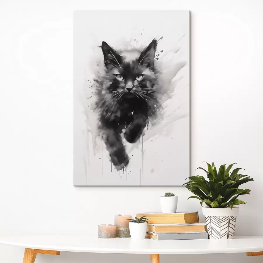  Schilderijen Kat, imitatie van een schilderij s51168