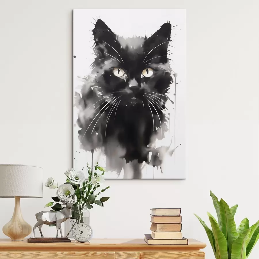  Schilderijen Portret van een kat, imitatie van een schilderij s51169