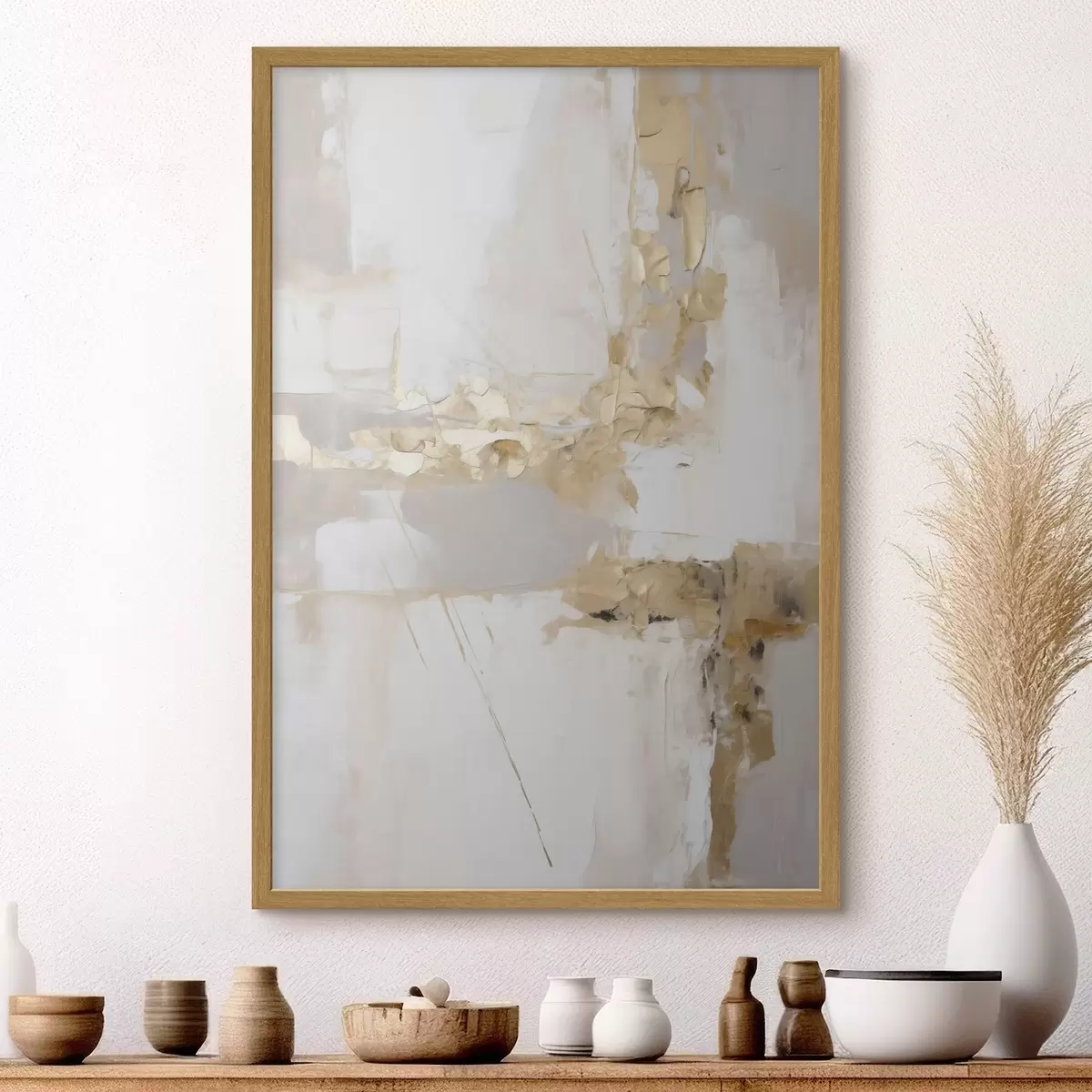 Poster Moderne abstractie, imitatie van de schilderkunst f51162