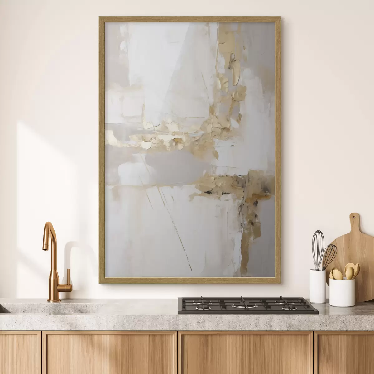 Poster Moderne abstractie, imitatie van de schilderkunst f51162