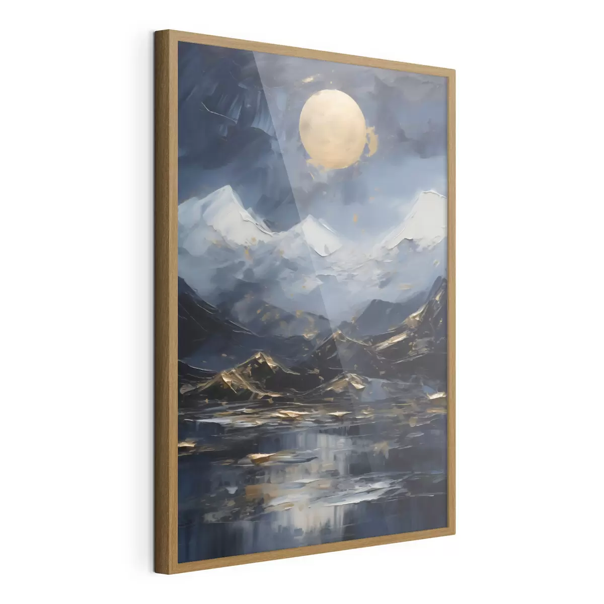 Poster Berglandschap, naar een schilderij f51164