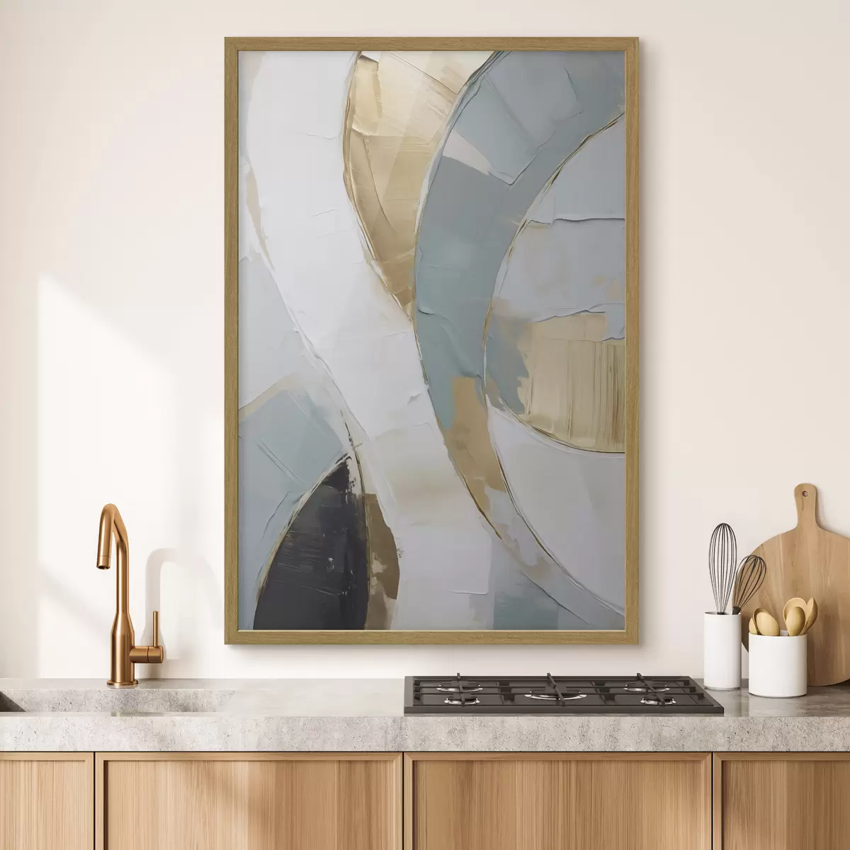 Poster Abstract patroon, imitatie van een schilderij f51167