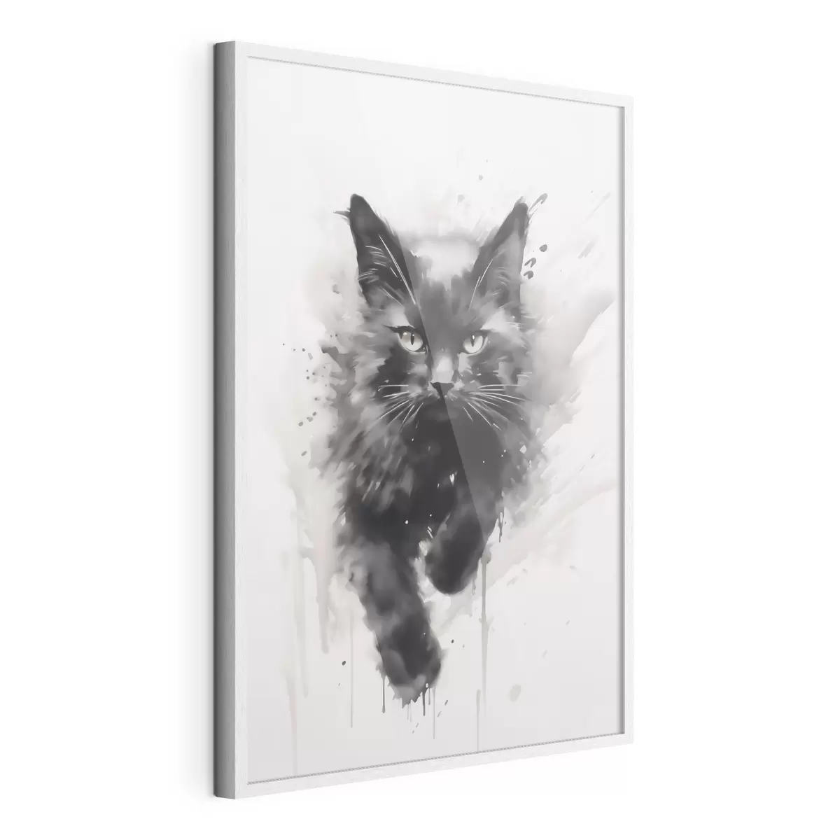 Poster Kat, imitatie van een schilderij f51168