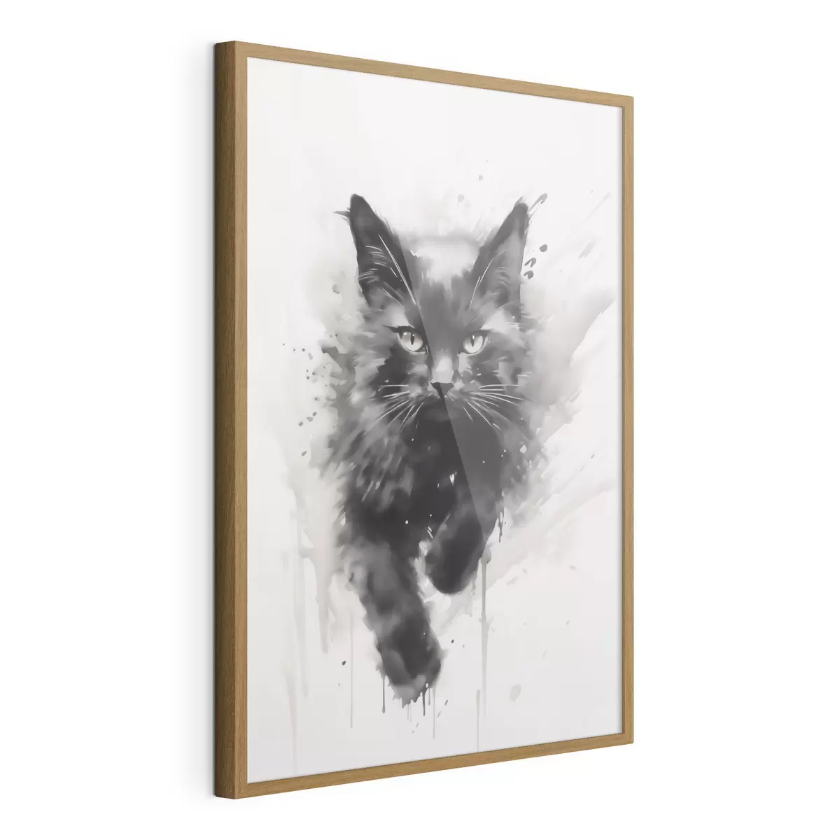 Poster Kat, imitatie van een schilderij f51168