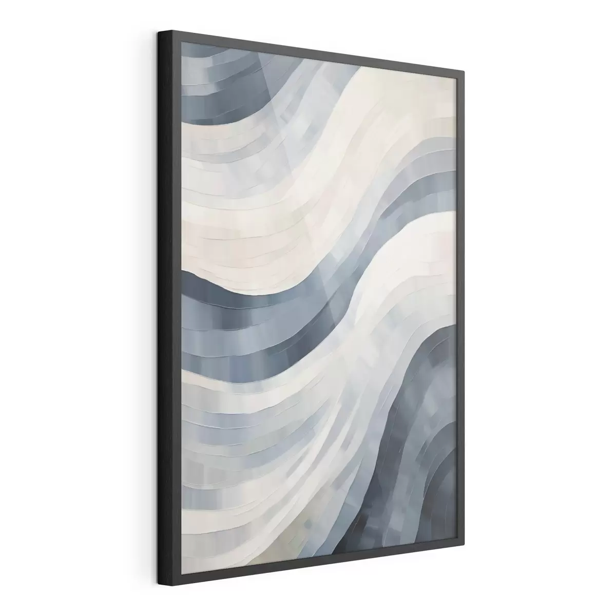 Poster Abstracte brede strepen, imitatie van een schilderij f51170