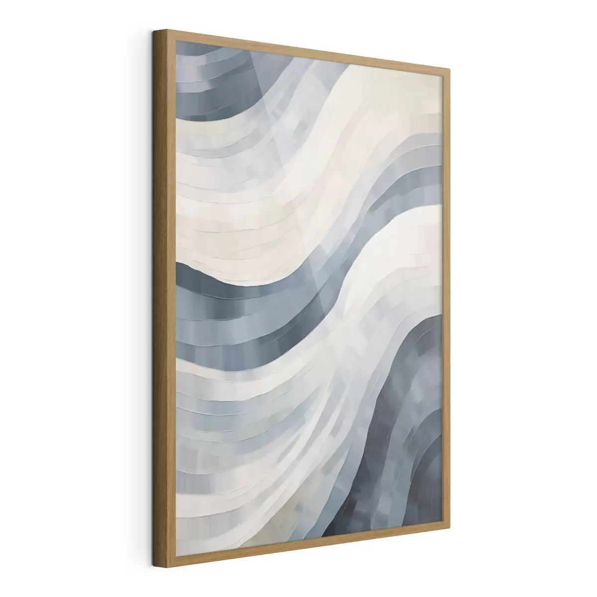 Poster Abstracte brede strepen, imitatie van een schilderij f51170