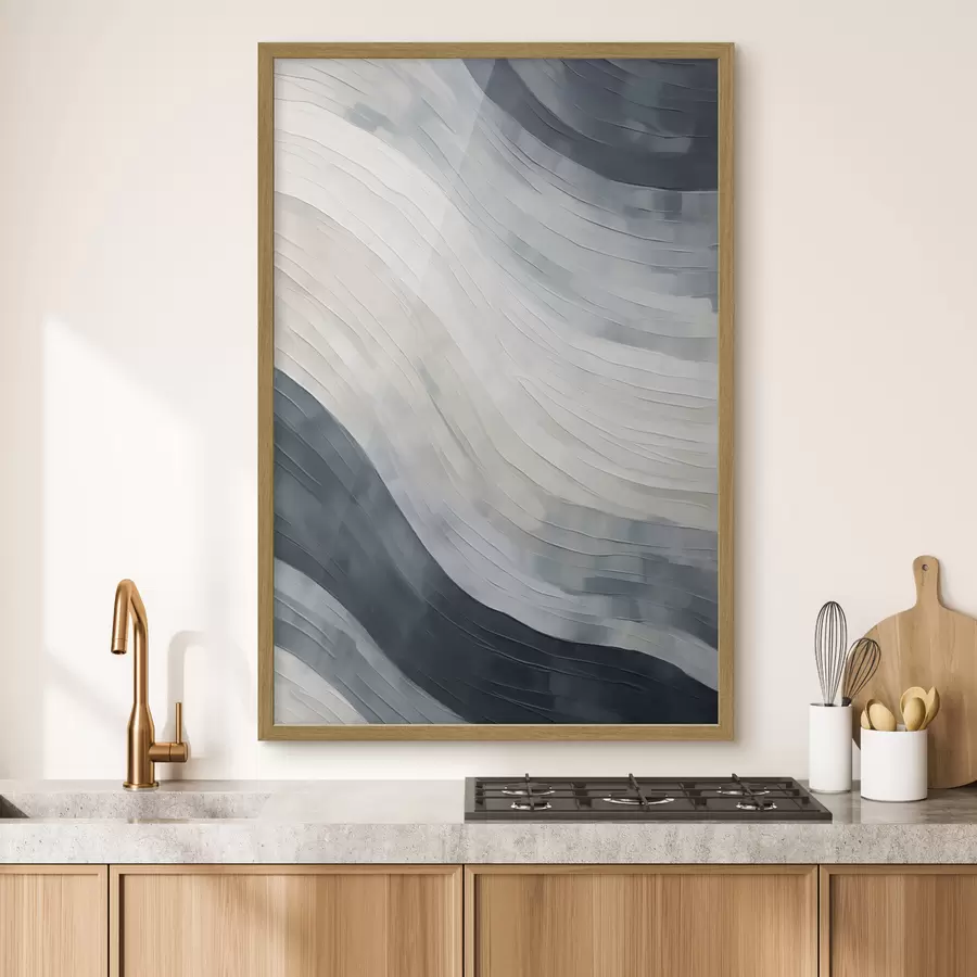 Fotobehang Abstracte strepen, imitatie van een schilderij f51171