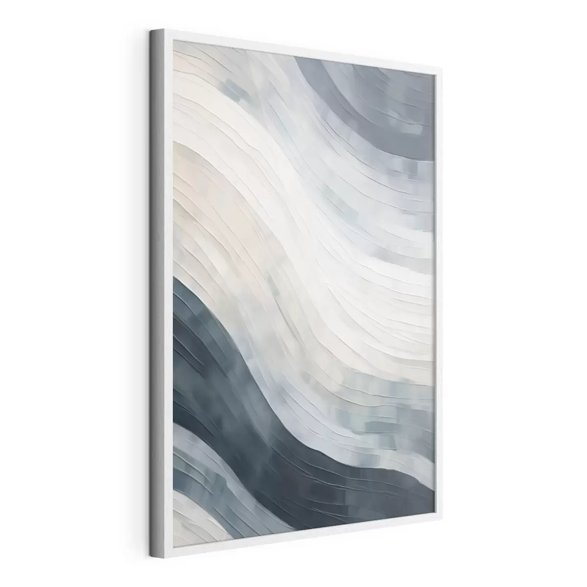 Poster Abstracte strepen, imitatie van een schilderij f51171