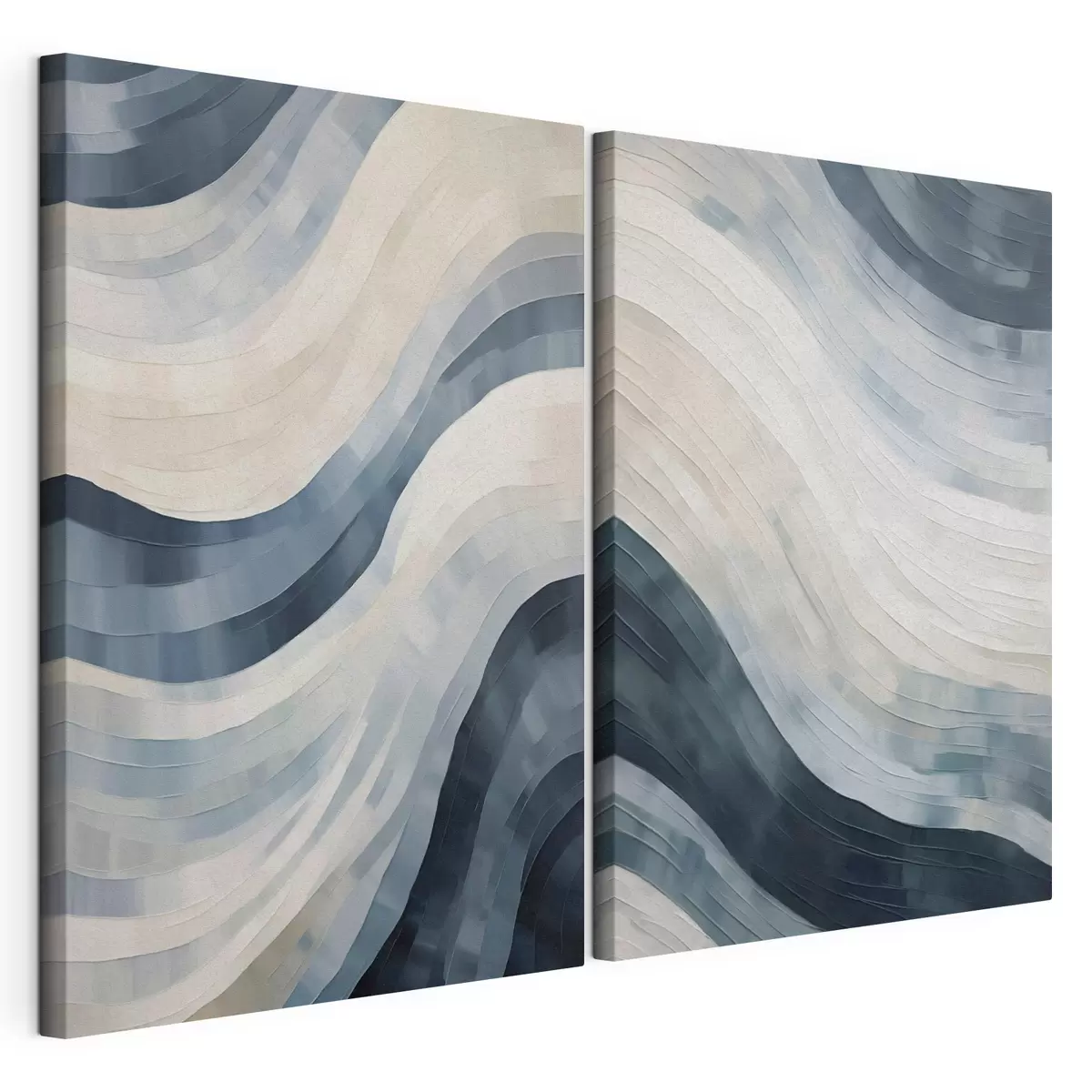  Schilderijen Abstracte brede strepen, imitatie van een schilderij m31111