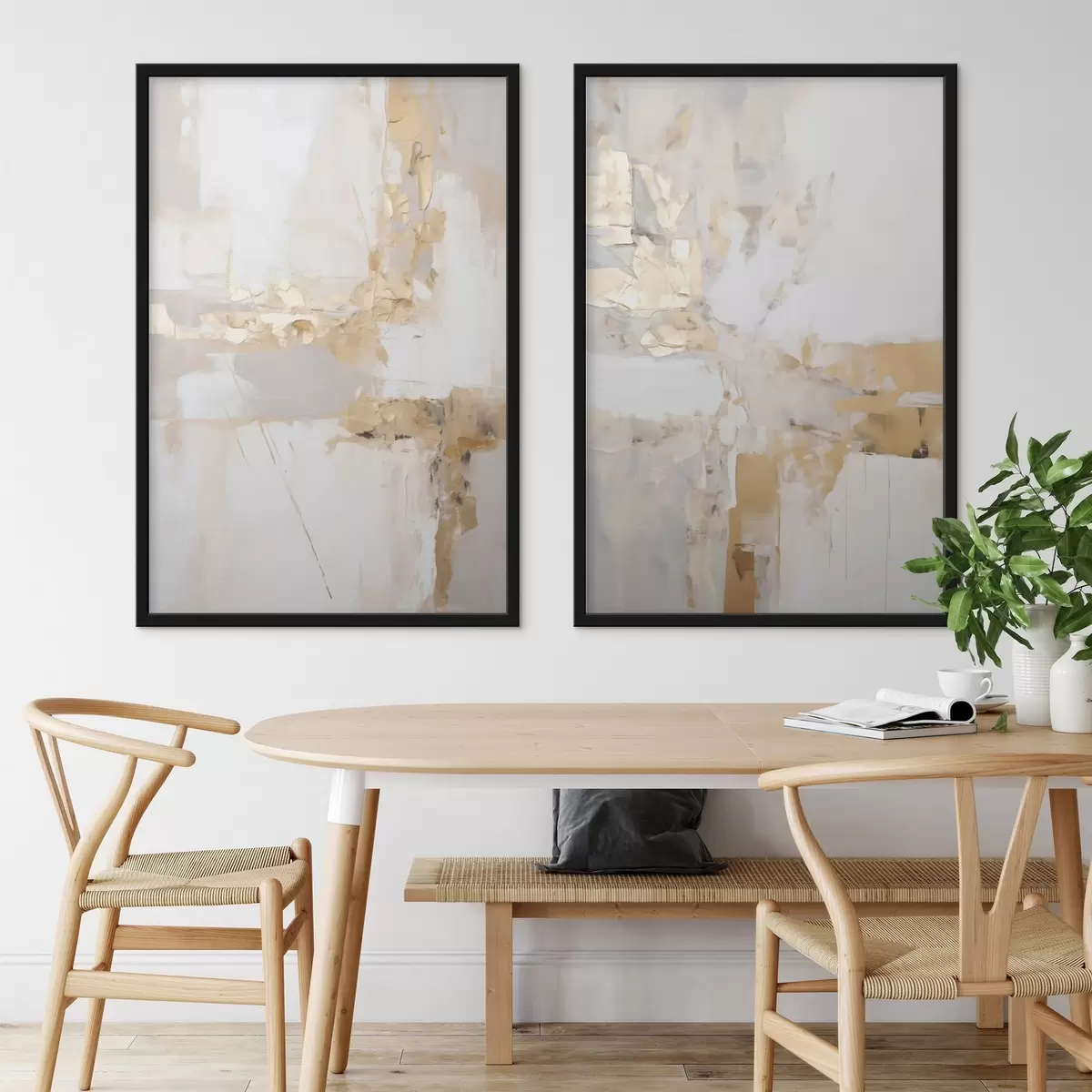 Poster Moderne abstractie, imitatie van de schilderkunst d31107