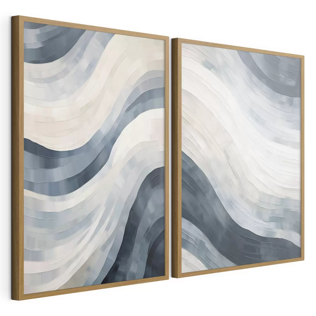Poster Abstracte brede strepen, imitatie van een schilderij d31111