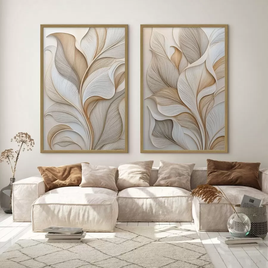Fotobehang Abstracte bladeren d31038