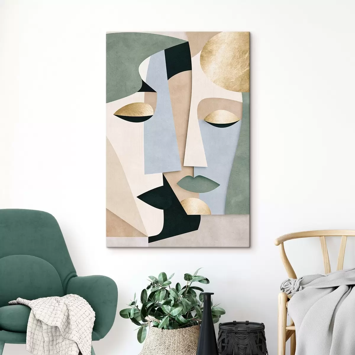  Schilderijen Abstracte geometrische vlakken s51178