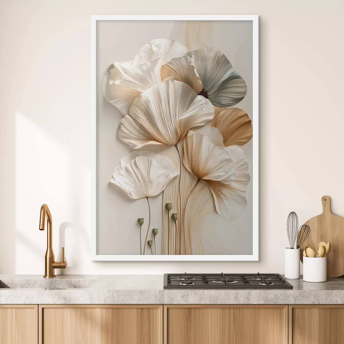 Poster Abstracte bloemen f50870