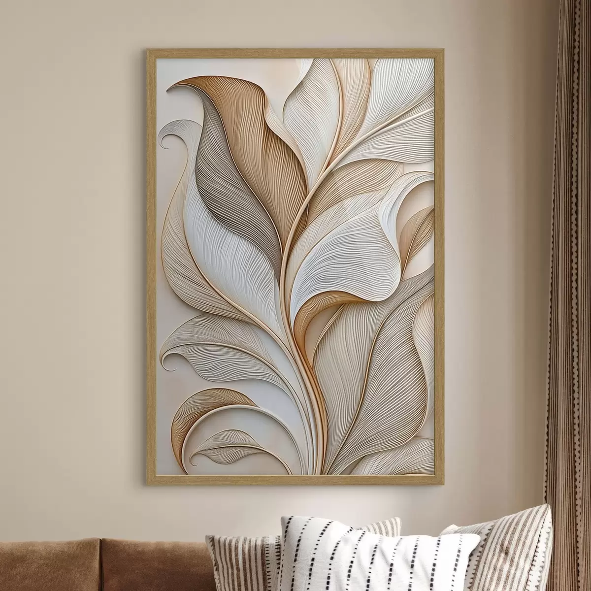 Poster Abstracte bladeren f51176