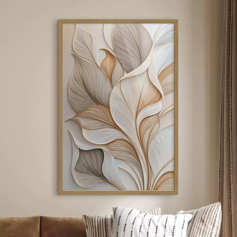 Fotobehang Abstracte bladeren f51177