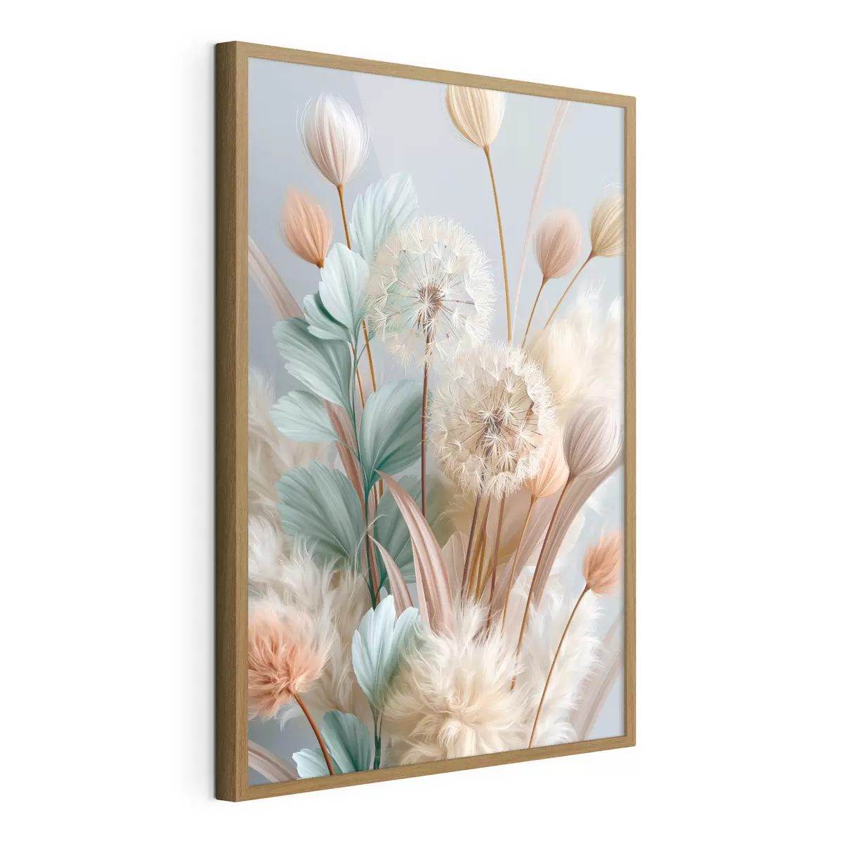 Poster Fijne paardenbloemen en wilde bloemen f51182