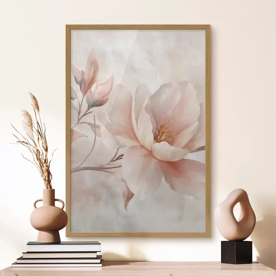 Fotobehang Poederpioen met knop f51097