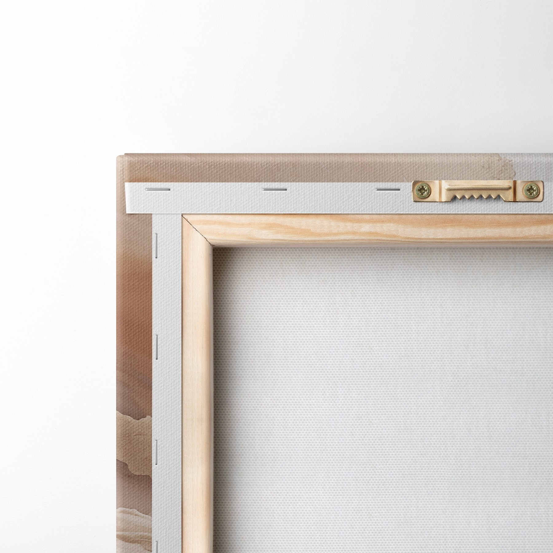 Schilderijen Beige en terracotta lagen in de ‘fluid art’-stijl m31089