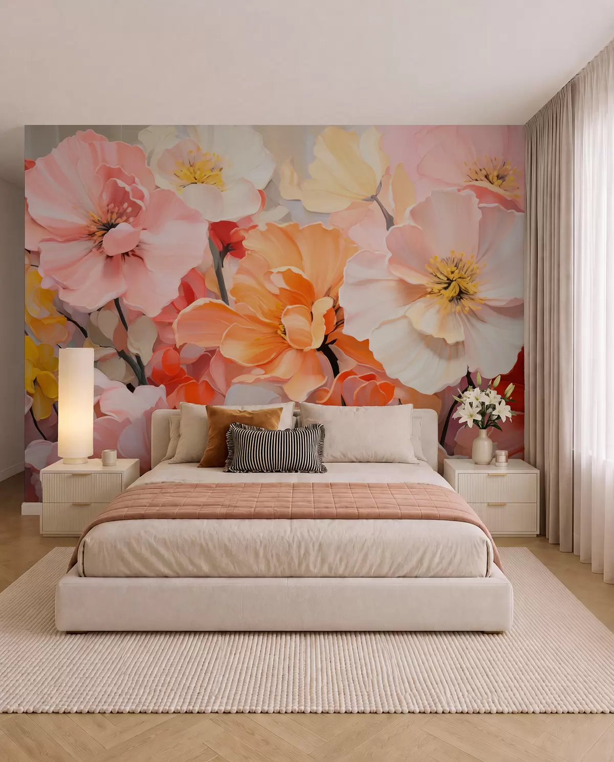 Fotobehang Fantasiebloemen w05908