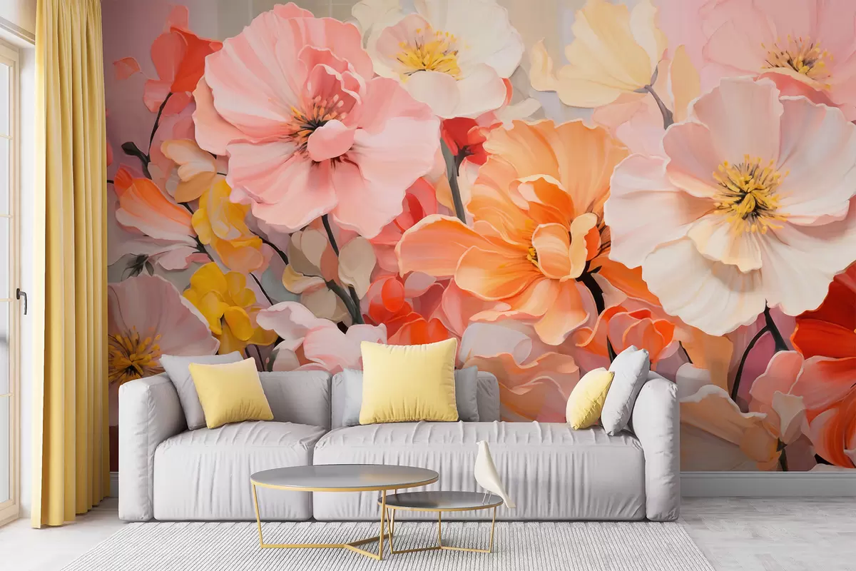 Fotobehang Fantasiebloemen w05908