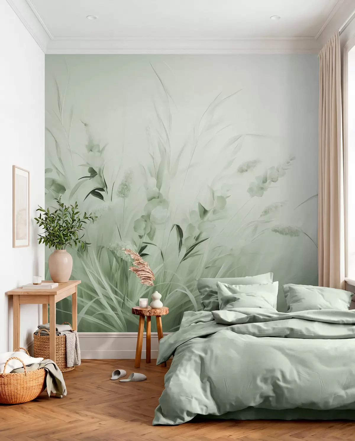 Fotobehang Bloemenveld w05913v1