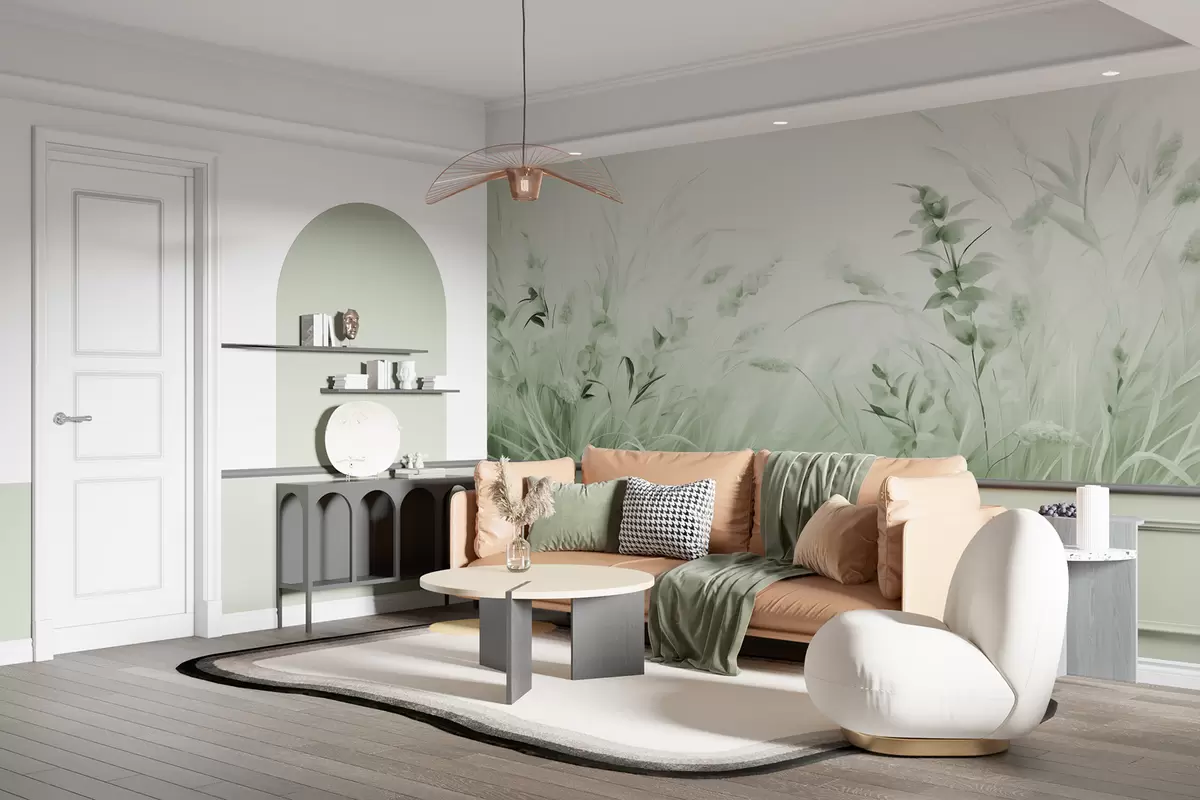Fotobehang Bloemenveld w05913v1