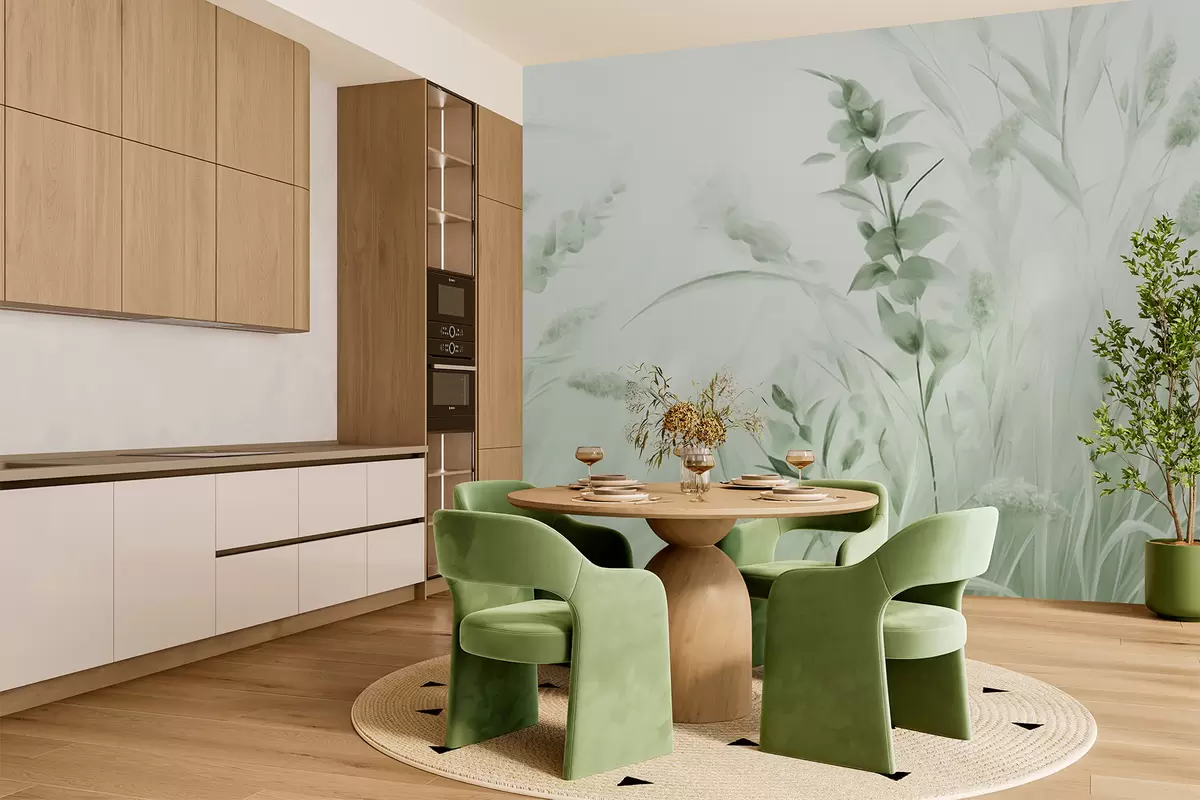 Fotobehang Bloemenveld w05913v1