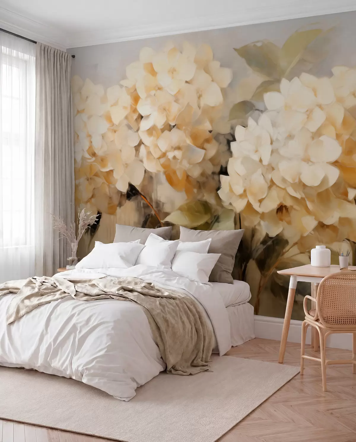 Fotobehang Hortensia's w06003