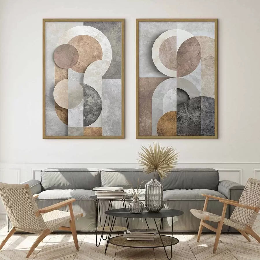 Fotobehang Overlappende geometrische vormen d31119