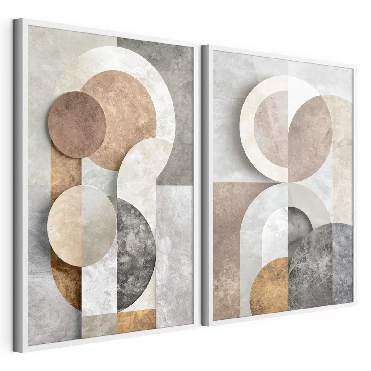 Poster Overlappende geometrische vormen d31119
