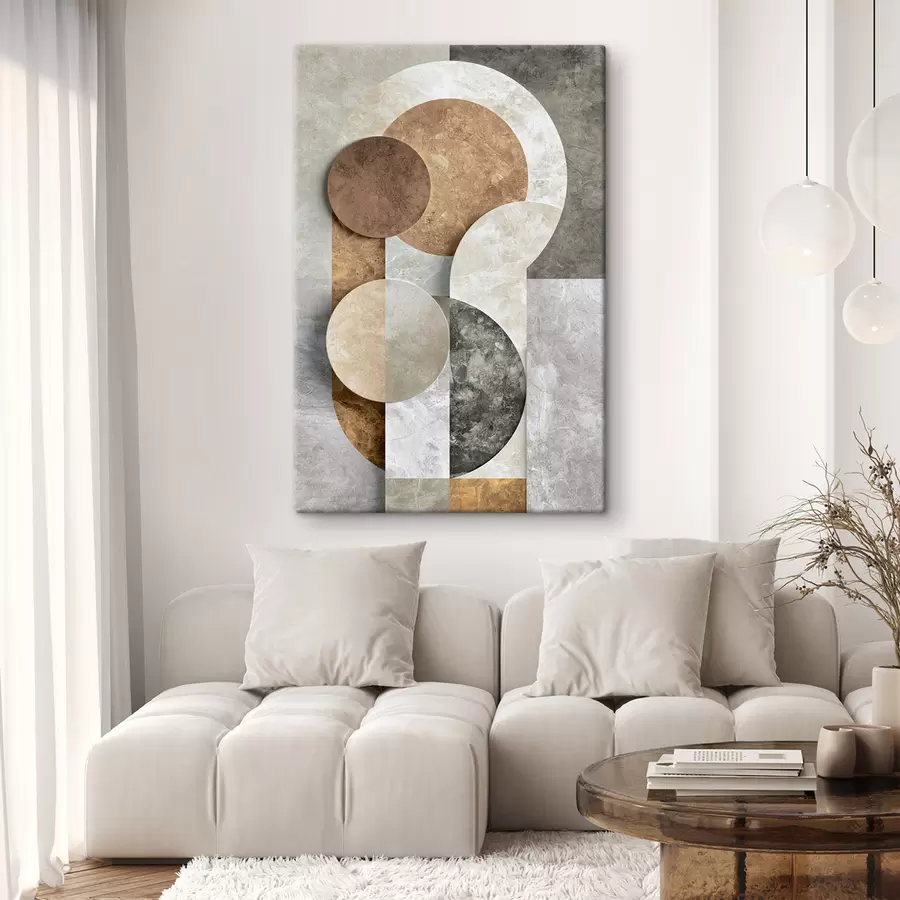  Schilderijen Geometrische abstractie met cirkels s51185