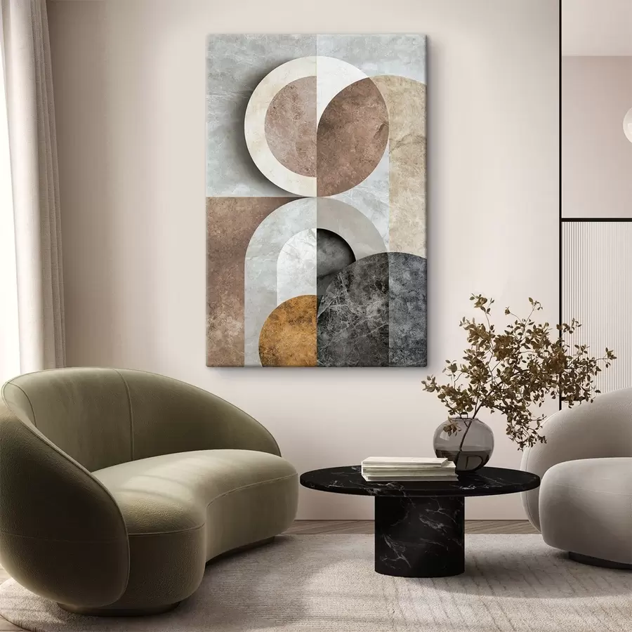  Schilderijen Geometrische compositie met cirkels s51281