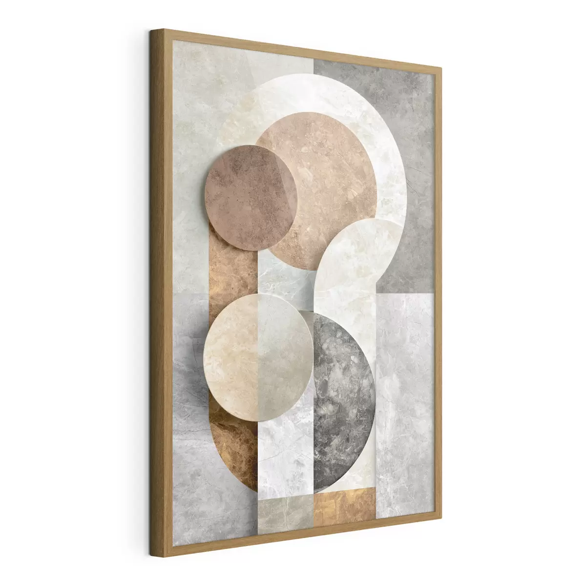Poster Geometrische abstractie met cirkels f51185